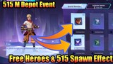 515 Battle Effects Free Event & Heroes | Promo Diamonds is Back | MLBB