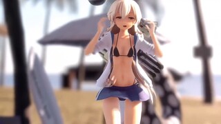 【4K60FPS】 【MMD Gaya Pulau】 Ayo adakan karnaval baju renang sebelum akhir musim panas!