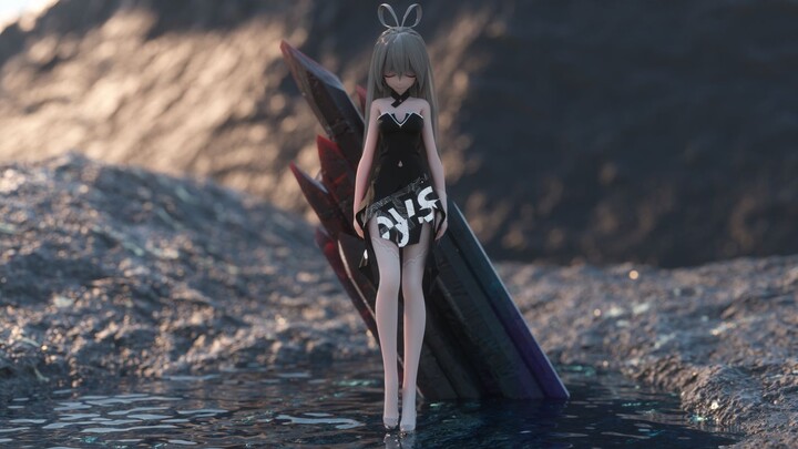 [Tianyi with off-shoulder dress] The still crystalline lake [Aya]