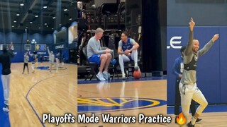 Warriors Practice ft. Curry,Poole,Klay and others / Playoffs Mode 🔥