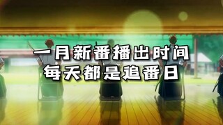 Waktu tayang anime baru bulan Januari: Setiap hari adalah hari anime!