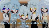 Blue-haired anime characters react to edits//GCRV//Read description