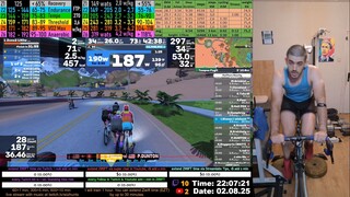 Zwift Cycling Workout 2.08.2025