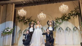 Danced to TWICE's "What is Love" and aespa's "Next Level" at the wedding