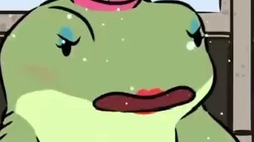 The quarrel between the wooden frog couple - "Natural habitok animation" - Personal Chinese translat