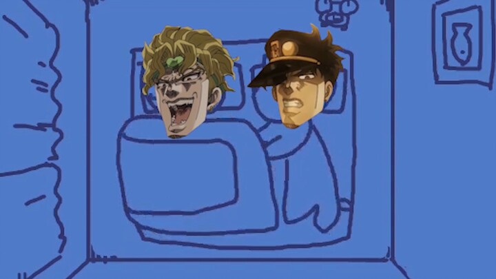 Jika Dio & Jotaro memperebutkan selimut|<Jojo's Bizarre Adventure>