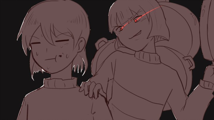 [undertale handwriting] Frisk, the master of flirting