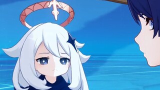 散兵拉妹妹手手，派蒙怎么跟吃醋了一样