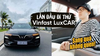 🚗 Lần đầu được đưa đón bằng VINFAST LUX A 2.0: Sang quá không quen 😂 #maybayvlog