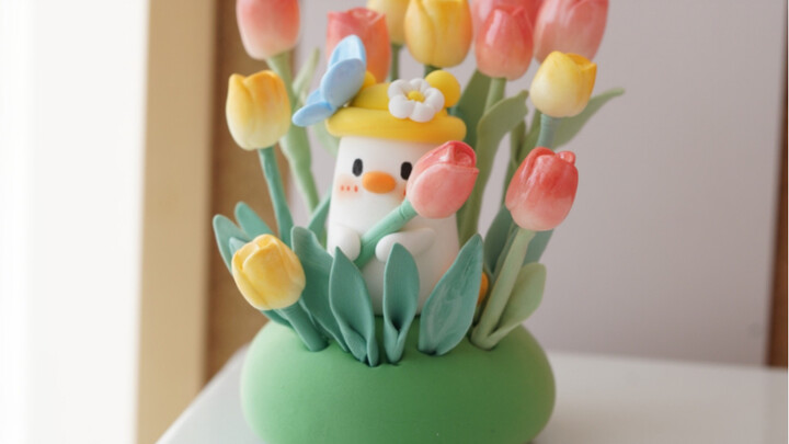 Ultra-Light Clay Tutorial | Spring Tulip Ducklings ~