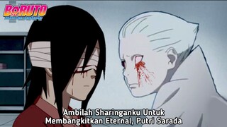 Sarada Transplantasi Mata Mangekyou Shin Demi Menciptkan Eternal Sharingan -Penglihatan Abadi Uchiha