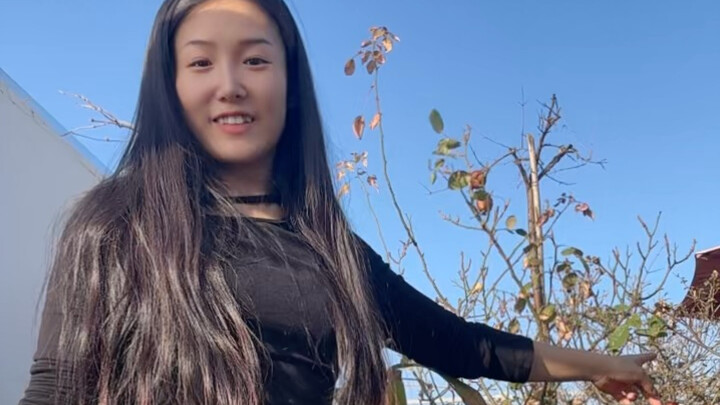 The branches in the background prove there was no editing—haha! I filmed this during Chinese New Yea