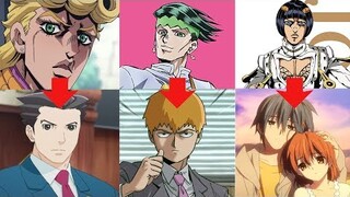 (Meme) JoJo characters voicing other anime roles that share the same voice actors