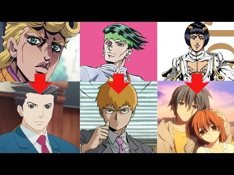 (Meme) JoJo characters voicing other anime roles that share the same voice actors