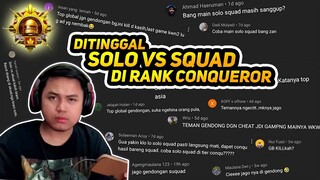 Kapten Buktikan Solo VS Squad di Rank Conqueror Top Asia, Haters Menangis Melihat ini