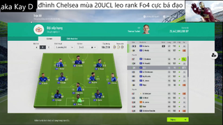 đội hình CHELSEA UCL 20 leo rank #16