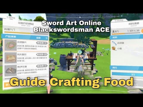 GUIDE CRAFTING FOOD Sword Art Online: Blackswordsman ACE