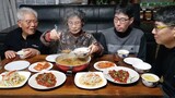 할머니가 끓여주신 고향의 맛! 배추된장국 먹방, 황태구이, 숙주나물 냉채, 시골먹방, 가족먹방 MUKBANG KOREAN FOOD COOKING ASMR | EATING SHOW