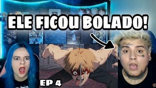 (DENJI VS LEECH DEVIL) CHAINSAW MAN EPISODE 4 - REACTION