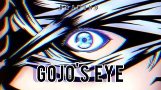 GOJO NO COUNTER 😎 | SAATNYA MENGGOJO!! Drawing GOJO'S EYE from Anime "Jujutsu Kaisen Season 2"