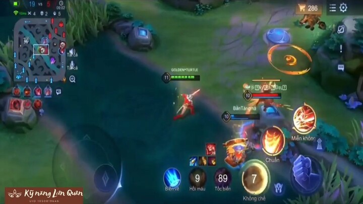 Highlight Pha đánh cực gắt - Đánh vui lúc đầu trận của tướng Nakroth và cuối trận thì #Gamehay