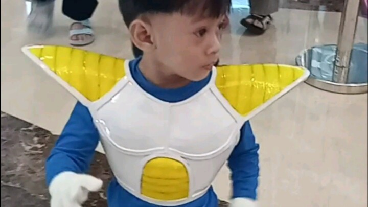 my son as a cosplay Gohan DragonBall