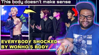 Body👏🏼Don’t👏🏼Make👏🏼Sense👏🏼 | Everybody SHOCKED By Wonho’s Body (BTS, BTOB, SKZ…) | REACTION