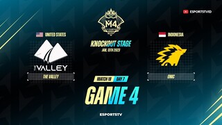 The Valley vs Onic GAME 4 M4 World Championship | Onic vs The Valley ESPORTSTV