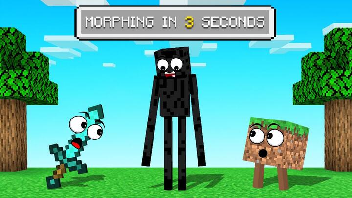 Minecraft BUT Every 60 SECONDS You MORPH Into RANDOM THINGS!