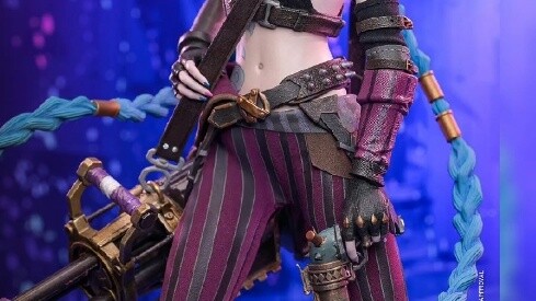 Hottoys Jinx dilapisi karet 1/6 figur prajurit