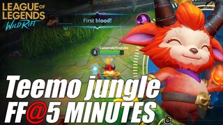 Jungle Teemo | 5 minutes Gameplay  | Wild Rift