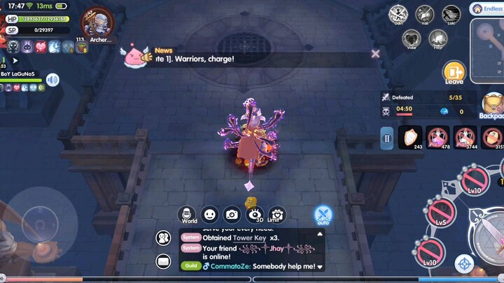 ayon endless battle tlga Malala solo buang