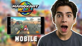 Playing Mario Kart World on a Mobile Phone