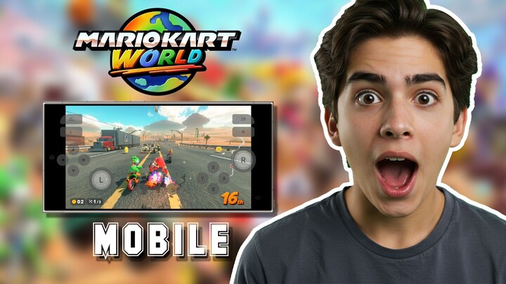 Playing Mario Kart World on a Mobile Phone