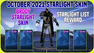 [ CONFIRMED ] OCTOBER 2021 STARLIGHT SKIN BRODY | Choose You Starlight Skin Reward Soon | MLBB