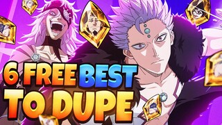 HOW TO GET *6 FREE UNFEATURED SSR DUPES* RIGHT NOW & WHO TO DUPE! | Black Clover Mobile