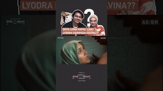 Kali ini Deva melawan Davina ditantang siapa cepat memenangkan challenge sambung lirik! #lyodra