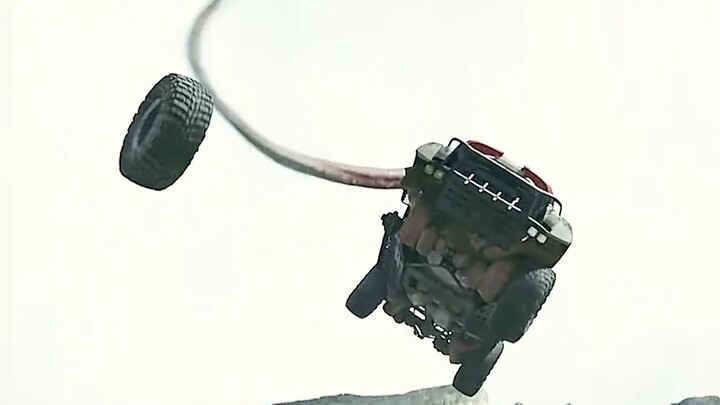 This is a cheating-level truck: it can scale walls and roofs, glide effortlessly over any obstacle, 