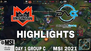 Highlights INF vs DFM MSI 2021 Day 1 Group C Gillette Infinity vs Detonation FocusMe