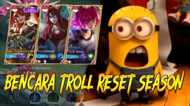 HATI-HATI! Jika Main Solo Rank Menjelang Reset Season (Hari Badak Nasional) | Mobile Legends