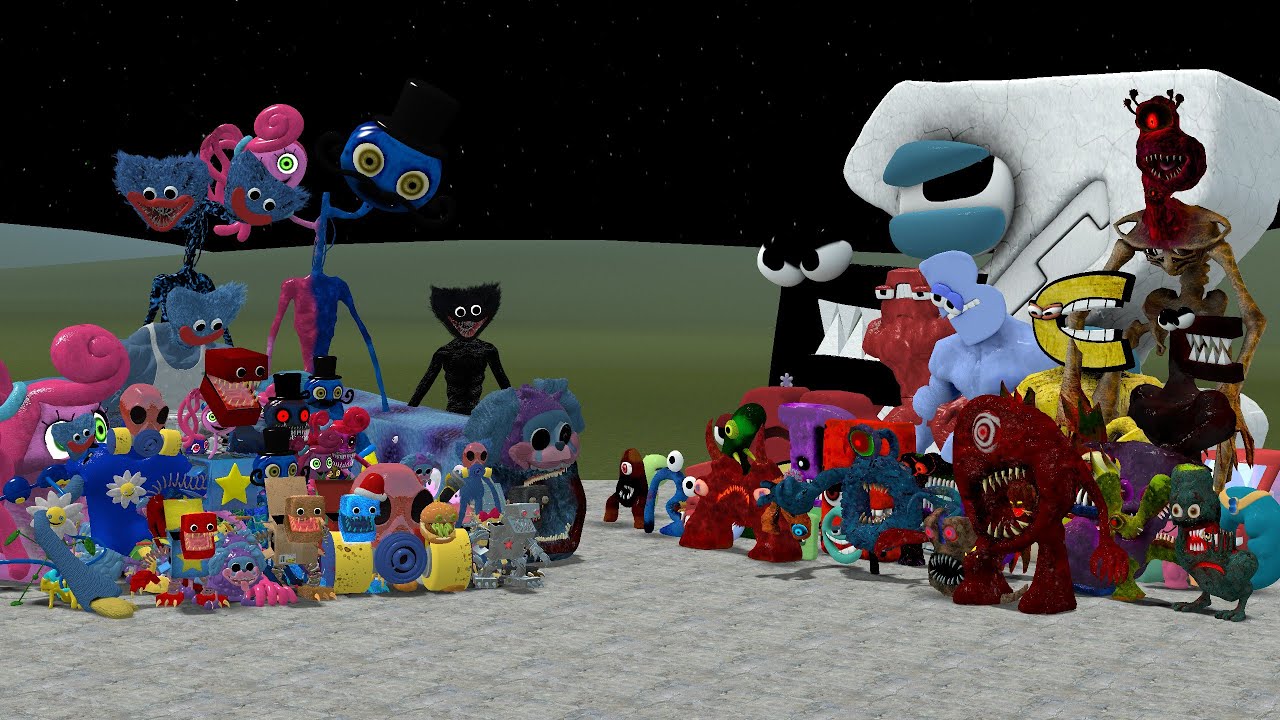 RAINBOW FRIENDS SIZE COMPARISON ALL CHARACTERS in Garry's Mod! 