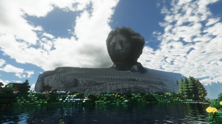 To commemorate the 132nd anniversary of the great mentor’s birth, I built a Juzizhou Head memorial.