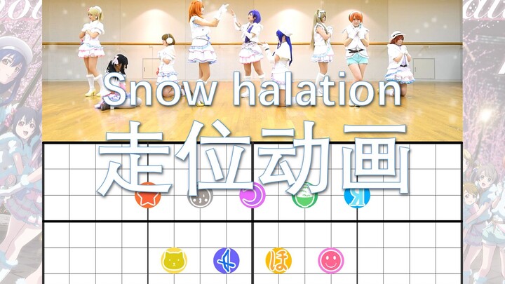 【Lovelive!】Snow halation 走位动画