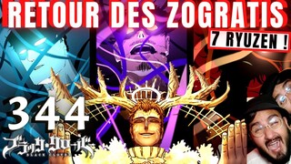 BLACK CLOVER 344 ☘️ LUCIUS EST LE SAUVEUR? DRAGON, MORRIS, DARK TRIAD, RYUZEN...WHAOH - REVIEW MANGA