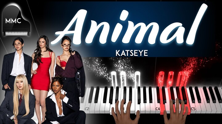 Animal by Katseye piano cover/tutorial + sheet music + lyrics