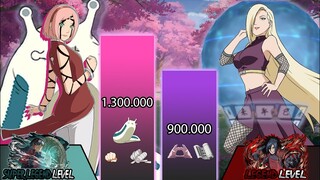 SAKURA HARUNO VS INO YAMANAKA POWER LEVELS🔥Shinobi Scale Power Levels