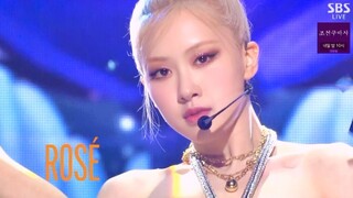 3.21人气歌谣 ROSÉ“on the ground”舞台！丸子头+裤装！