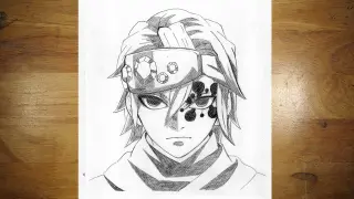 Anime Drawing | How to Draw Tengen Uzui Hashira| Demon Slayer