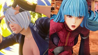 KOF XV Angel & Kula's idle poses are hot stuff!