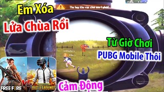 Random Gặp Cậu Nhóc Rất Dũng Cảm Từ Bỏ "FreeFire" Để Chơi PUBG Mobile